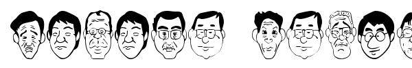 Sakabe People 04 font