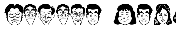 Sakabe People 06 font