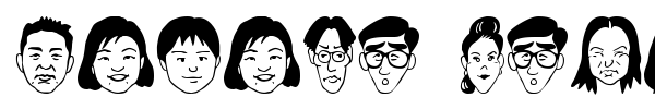 Sakabe People 07 font