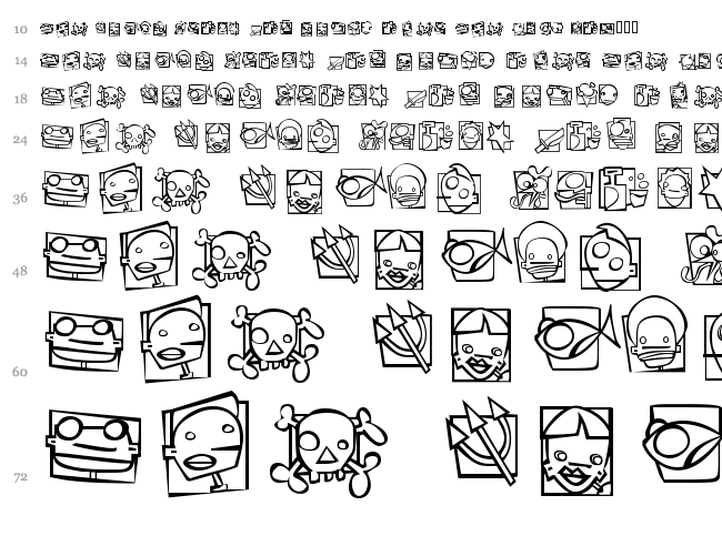 Shn PC font waterfall