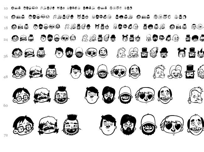 Sick Crew font waterfall