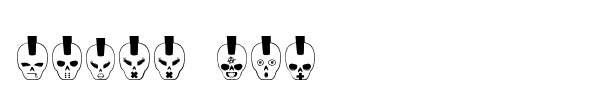 Skull dco font