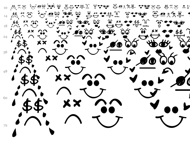 Today I Feel font waterfall