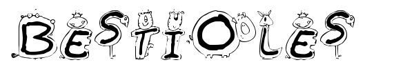Bestioles font preview