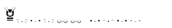 Kawaii eyes font