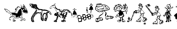 Kids Drawings font preview