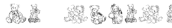 KR Adorable Teddies font