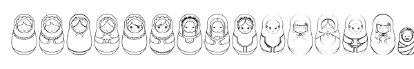 Matriochkas font