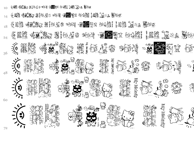 Mellow Fonts 1 font waterfall