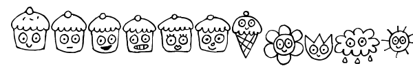 Pea Jelene's Doodles font