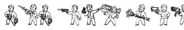 Pip Boy Weapons Dingbats font