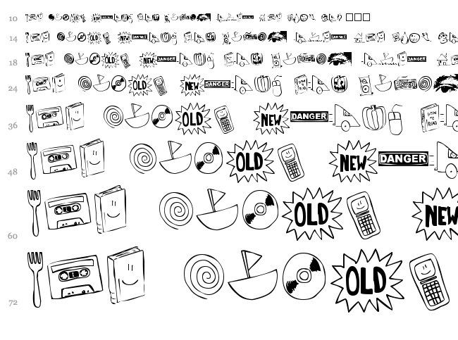 Tombats 1 font waterfall
