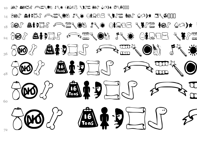 Tombats 3 font waterfall