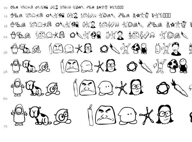 Tombats 4 font waterfall