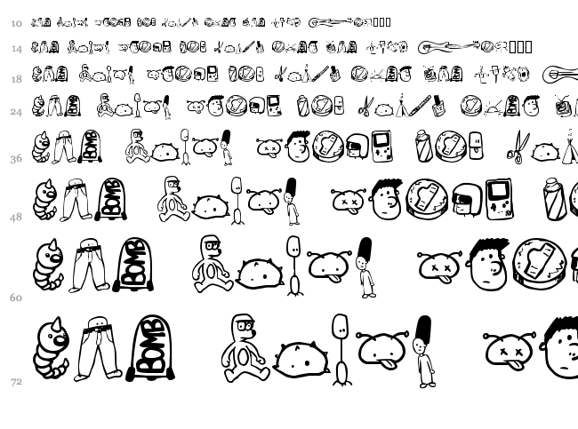 Tombats 6 font waterfall
