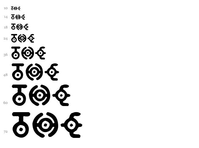 Annon font waterfall