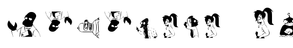 Futurama Alien Alphabet Two font