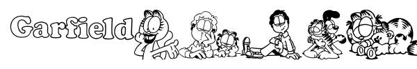 Garfield Hates Mondays Loves Fonts font