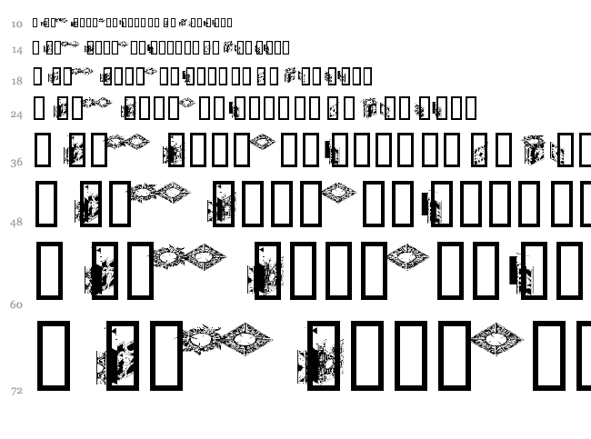 Hellraiser Puzzlebox Bats font waterfall