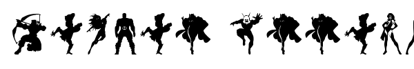 Heroes Assemble Dingbats font