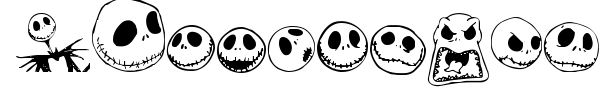 Jack Skellingtonbats font