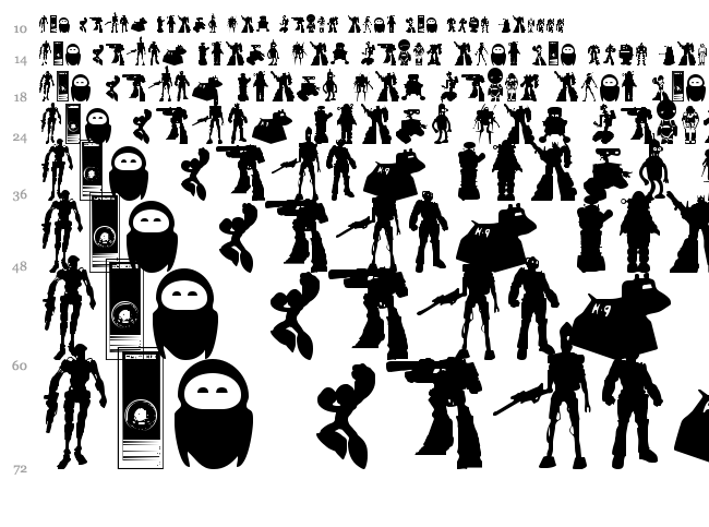 Look sir, droids! font waterfall