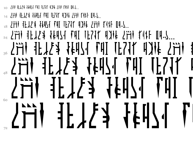 Mandalorian font waterfall