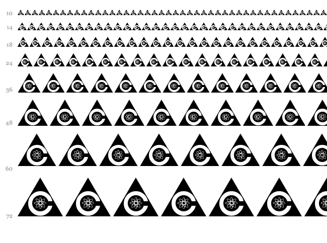 Sci-Fi-Logos font waterfall