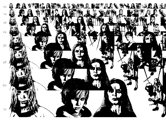 Silent Hill Nightmares font waterfall