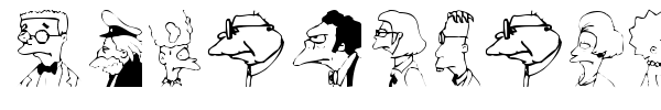 Springfield Mugshots font