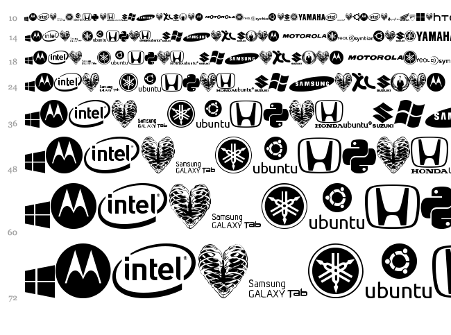 Logoz Librariez font waterfall
