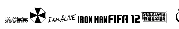 Movies & Games font