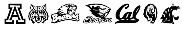 Pac-12 font