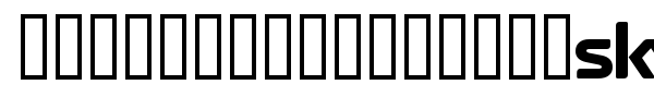 SKY logos font preview