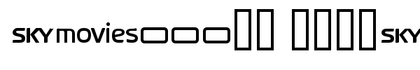 SKY logos font preview