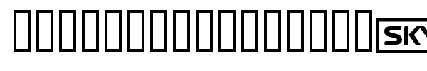 SKY logos font preview