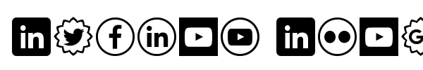 Social Shapes font
