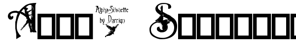 Alpha Silouettes font preview
