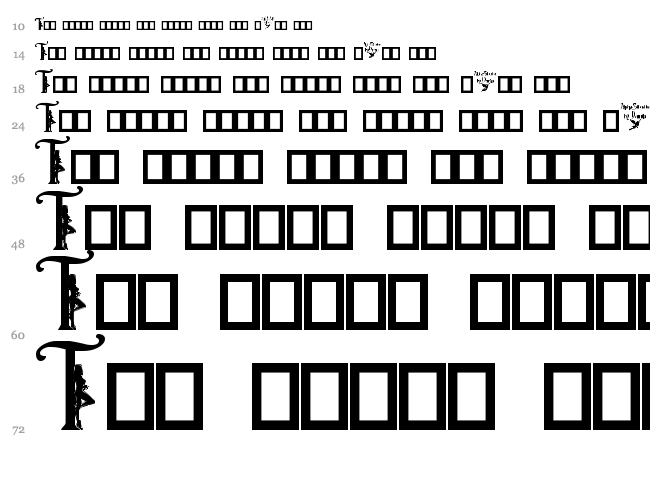 Alpha Silouettes font waterfall