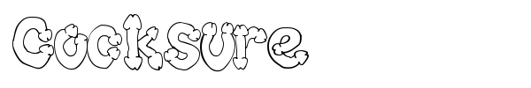 Cocksure font