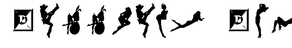 Darrians Sexy Silhouettes font preview
