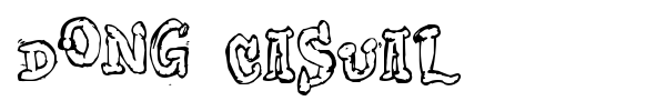 Dong Casual font
