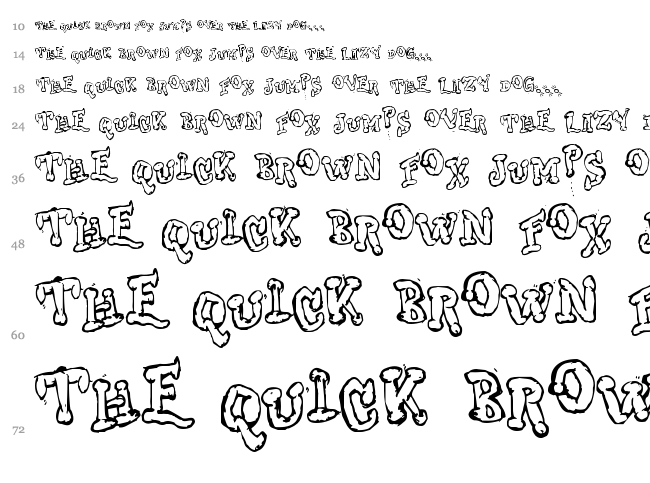 Dong Casual font waterfall
