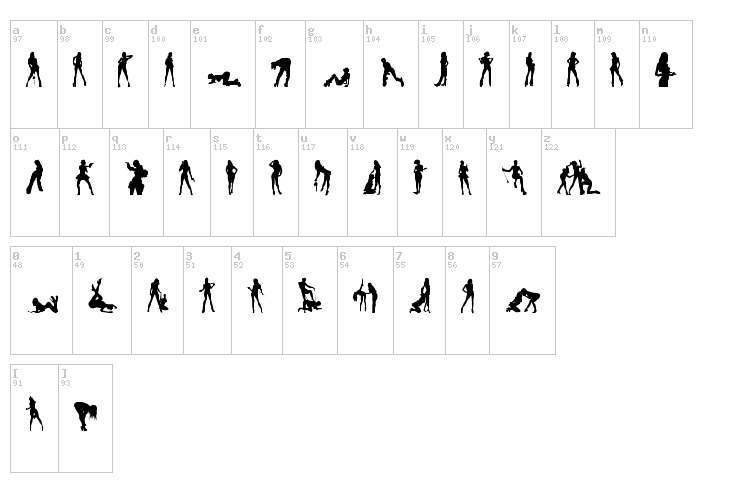 Norp Icons #1 font map