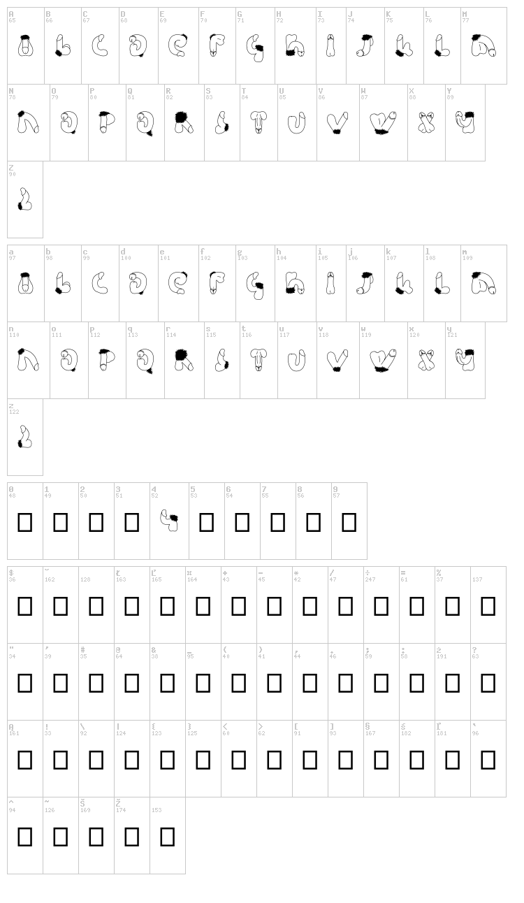 Semi font map