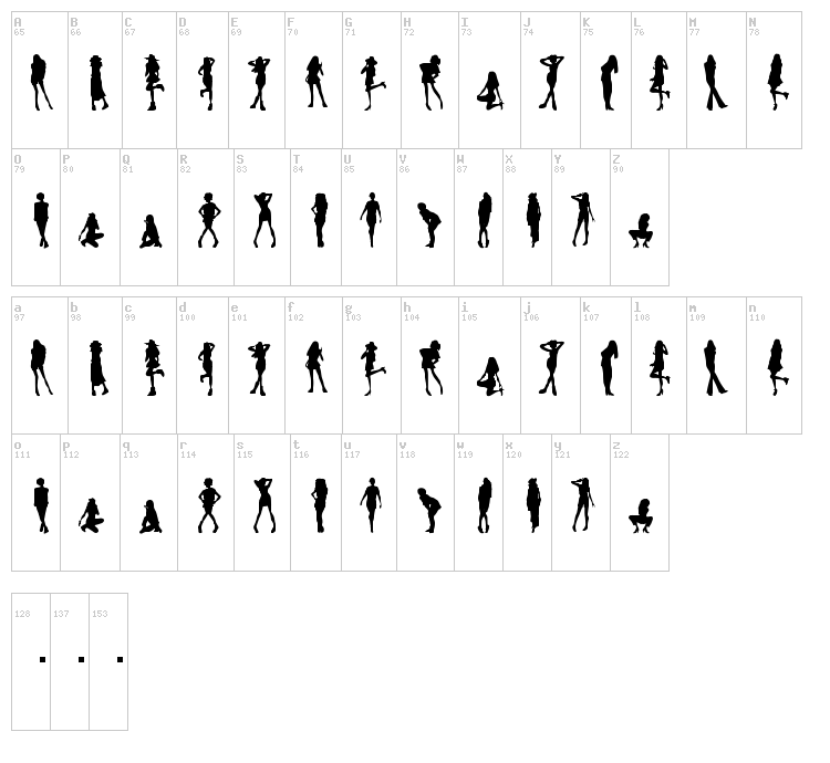 Shibuya Now! font map