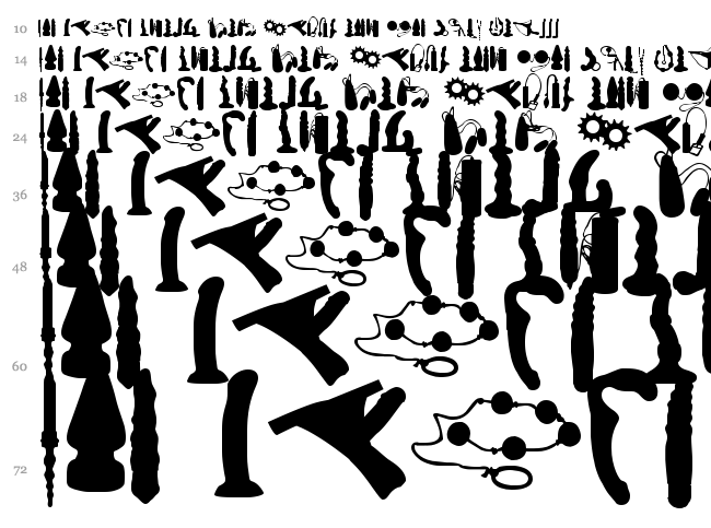 WC XXXplicit Bta font waterfall