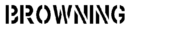 Browning font