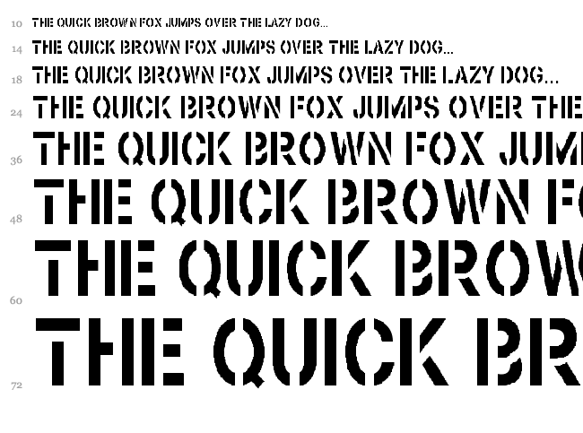 Browning font waterfall