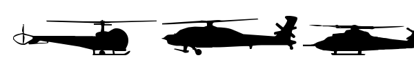 Hello Copters font preview